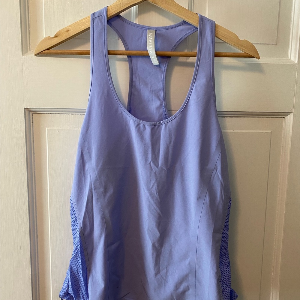 Athleta women’s medium tank with ruched sides
